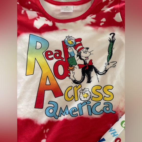 Girls Red Sequin Dr. Seuss bells outfit - Picture 2 of 9